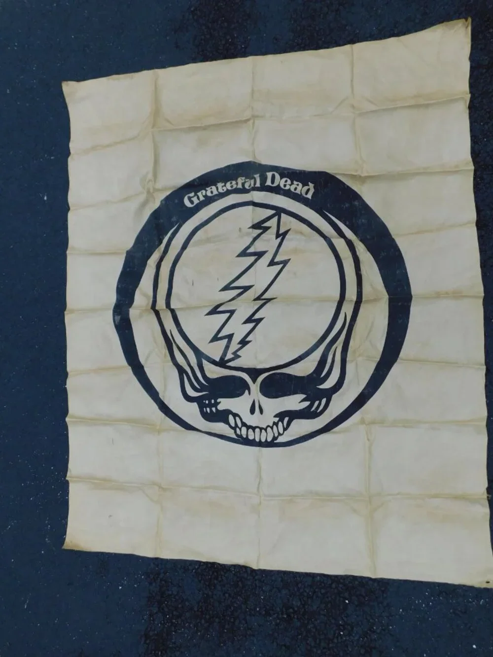 Grateful Dead VINTAGE Flag Style Wall Hanging 56X46